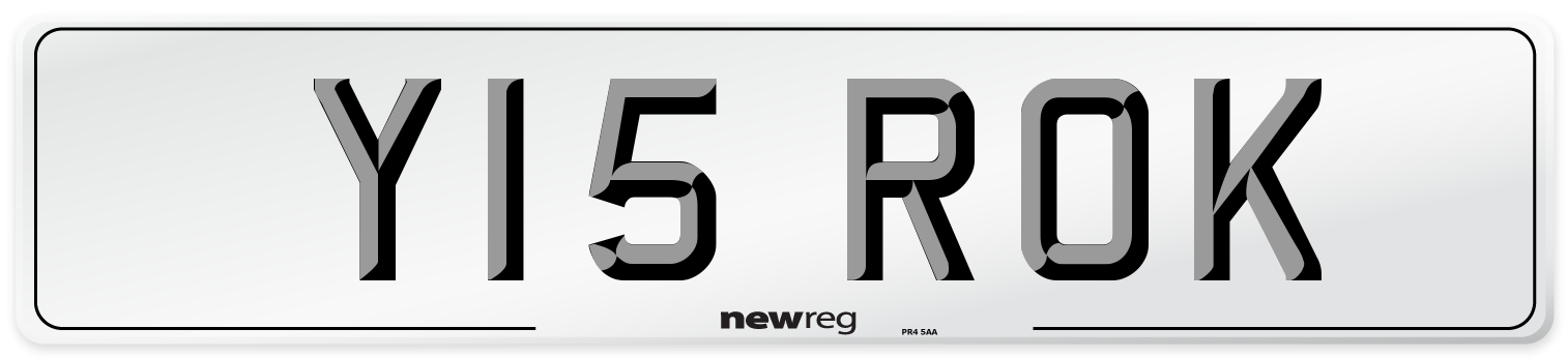 Y15 ROK Number Plate from New Reg